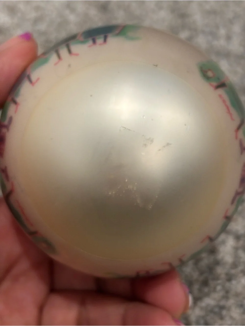 Vintage Corning Glass Works Christmas Ornament Art by W. Rutherford USA Made